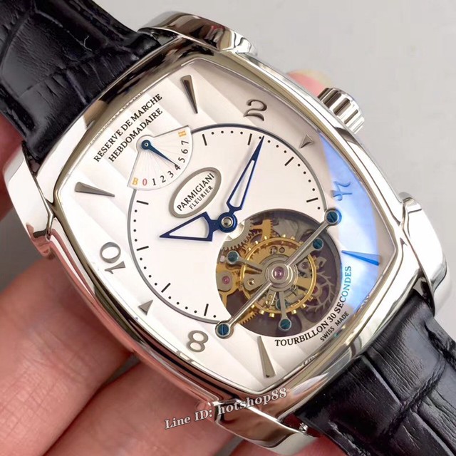 Parmigiani Fleurier表 帕玛强尼陀飞轮机芯真齿轮男士腕表 gjs1624